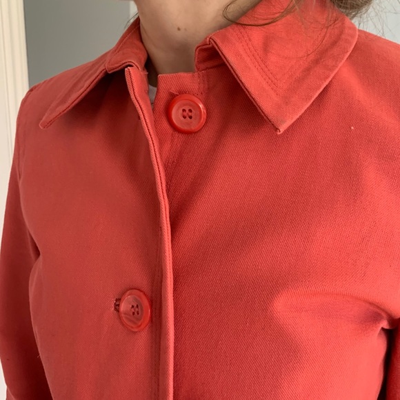 Smart Set coral light trench coat thick cotton - Picture 7 of 11